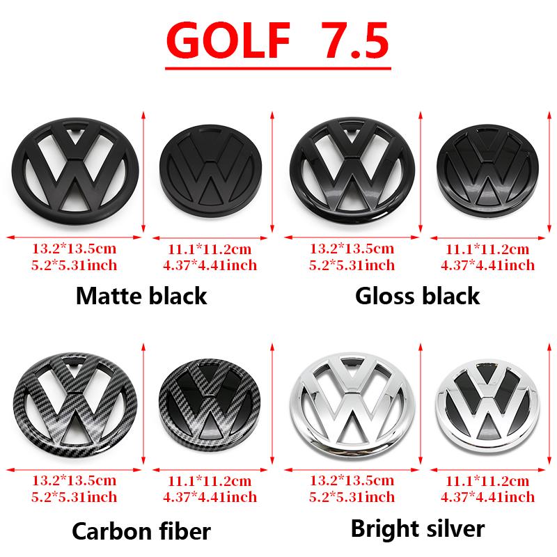 hijk1 1Pc 3D ABS Car Rear Trunk Emblem Badge Logo For Volkswagen VW MK7 Golf 7 7.5 MK7.5 GTI R Rline GTD Replacement Auto Accessories