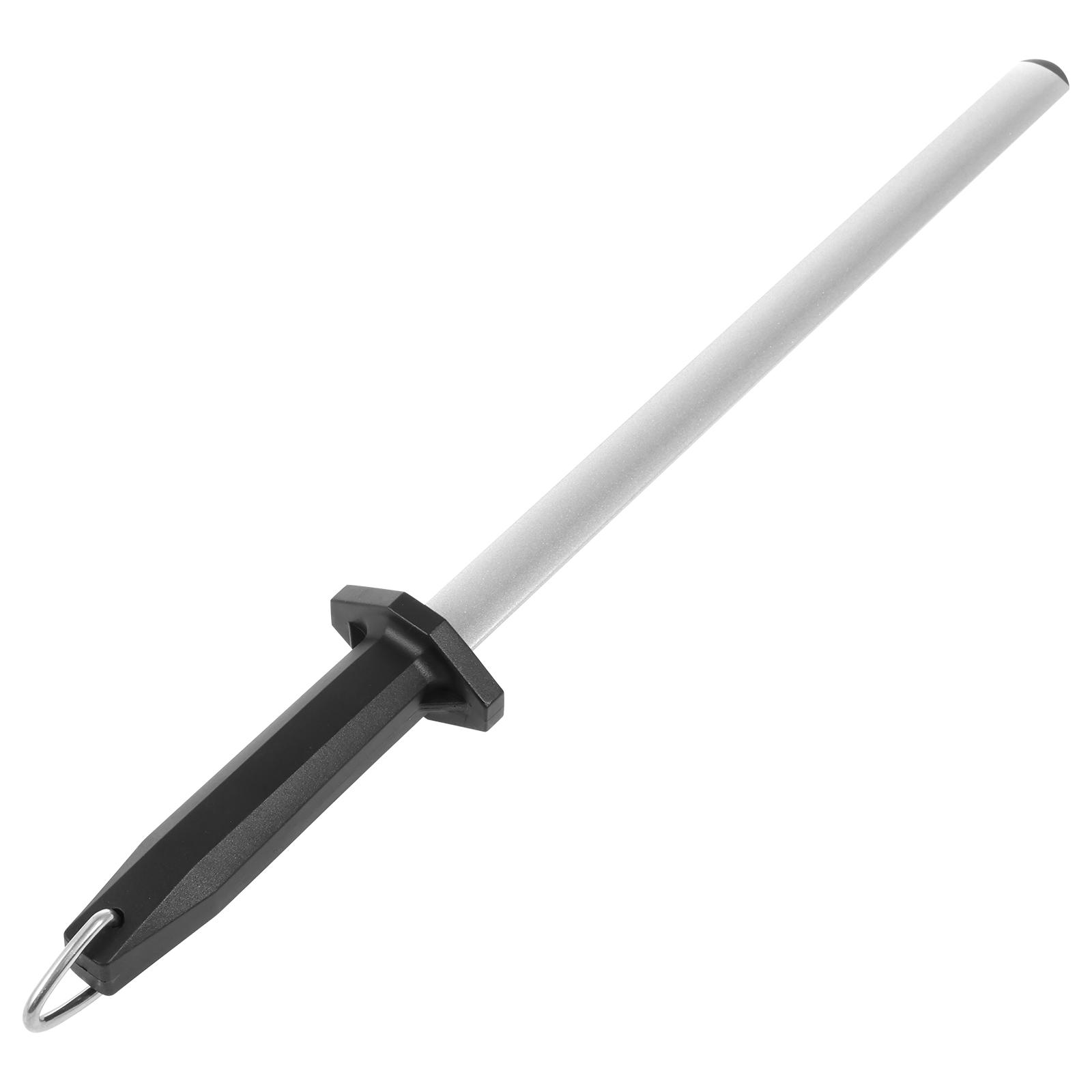 

Sharpener Rod Professional Carbon Steel Knife Durable Knife Grinder with ABS Handle Sharpening Blade Rod Knife Kitchen Tool 43cm чёрный