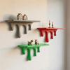 3D Printed Drip Floating Shelf Plastic Wall Storage Rack Melting Wall Shelf  Collectibles Display