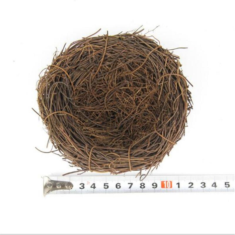 Nature 6/8/10/12/15/20cm Vintage Decoration Prop Bird Nest Bird Cage Creative for Optical Store Window Display Photography Props