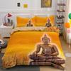 Neues Buddha Sitzender Herr König König Bettwäsche Set Psychedelisches Mandala Bettbezug Mit Kissenbezug 2/3 Stück Bettwäsche Bettlaken