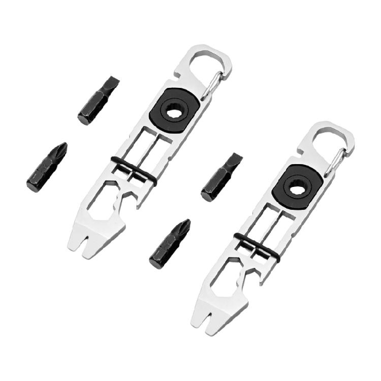Multifunction Waist Hanging Keychain Buckle Key Hook Clip Multitool Steel Keychain Key Buckle Bottle Opener Pocket Tool