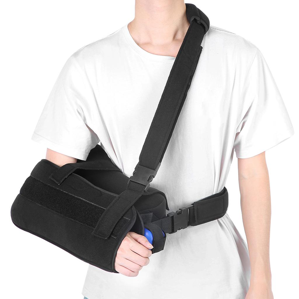 Shoulder Abduction Sling Support Strap Shoulder Immobilizer Brace for Arm Injury Black