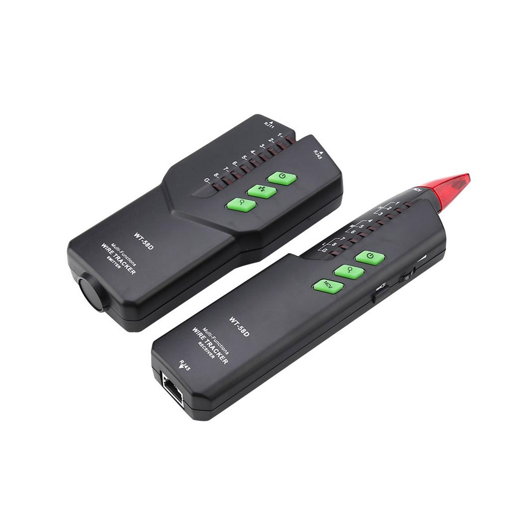 MESTEK WT 58D Handheld Network Cable Tester Line Finder Telephone Wire Detector Tracker Tool