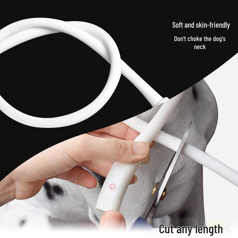 Rechargeable Waterproof LED Dog Collar: Colorful Nighttime Walking Light