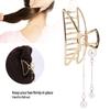 Hair Claw Clips Alloy Strong Hold Non Slip Artificial Pearls Hair Styling Accessories for LadiesHalf Round