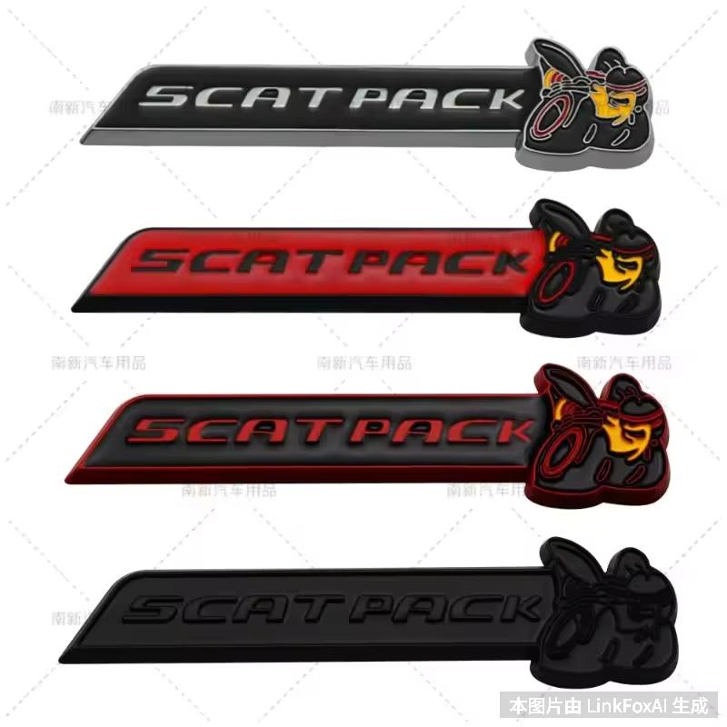 Metal 3D Car Sticker SCATPACK 6.4L Bee Body Decoration Scratch Cover DIY decoration car Accessories