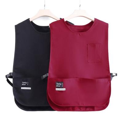 Breathable Sleeved Apron Waterproof Kitchen Aprons Coffee House Uniform  for Cooks Chef and Servers