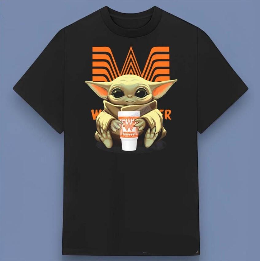 Baby Yoda Whataburger T-Shirt Family Shirt For Holiday Gift All Size S-4XL XXL