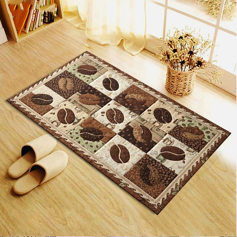 2025 New Coffee&Carnations Carpet Rug for Living Room Bedroom Home Sofa Decoration,Kids Play Non-slip Floor Mat11