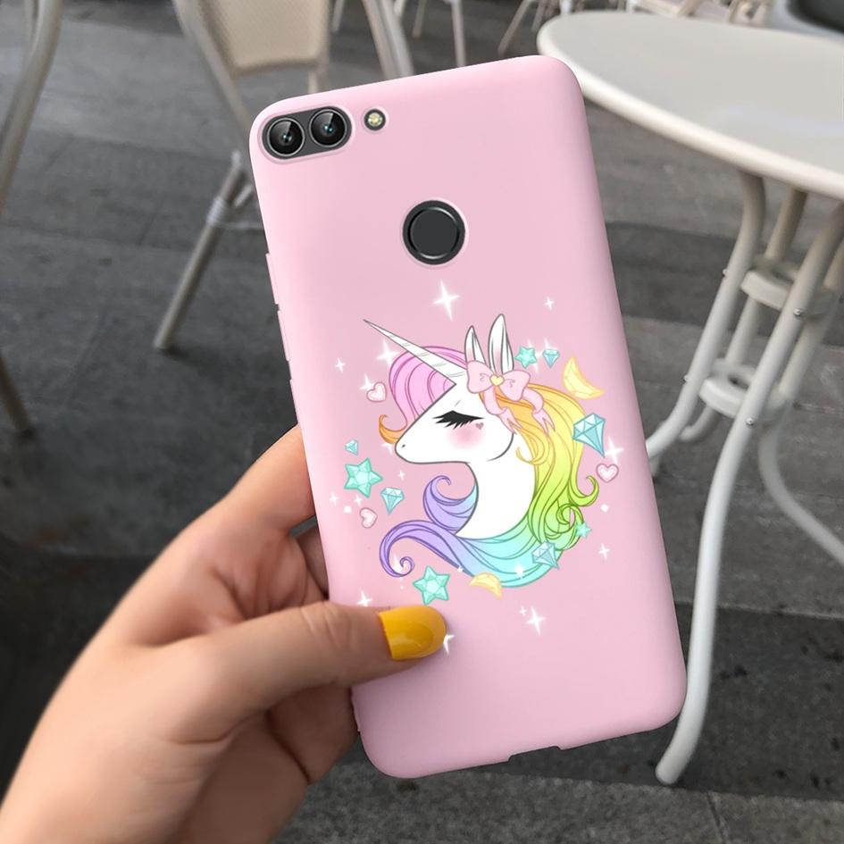 For Huawei P Smart Case For Huawei P Smart 2018 Daisy Flower Phone Case FIG-LX1 Soft Tpu Silicone Back Cover On PSmart 5.65" Bag