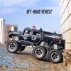 1:32 Hanma M-Terrain Off-road Police Cars Models Toy Rubber Tires Light Music Vehicles 6 Doors Opened Car Boys Decoration Gifts