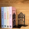 Gothic Book Divider Holder Rust Resistant Display Bookshelf Premium Students Book Ends  Home Office