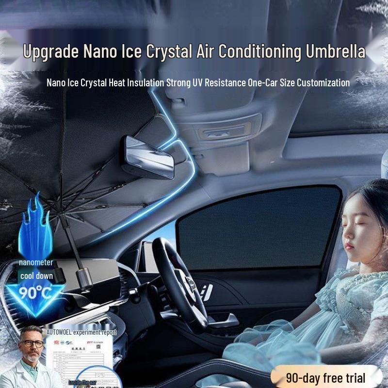 Car Windshield & Window Sunshade: Heat Insulation & Sun Protection Visor