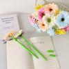Silicone Writing Pen Simulated Gardenia Wedding Sign-in Pen DIY Floral Gel Pen  for Student's Gift