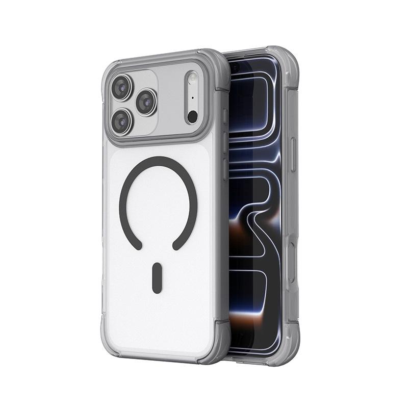 Applicable to Apple iPhone11promax airbag skin-sensitive transparent magnetic mobile phone case Apple 11 magnetic mobile phone case