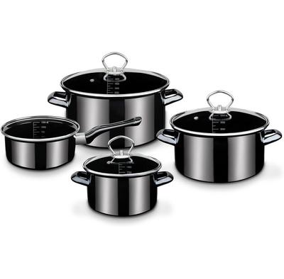 Set of Saucepans GSW Profi Black Star, 7 Items (255417)