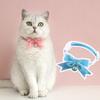 Adjustable Velvet Bow Collar Cats Dogs Rabbits - Safety Breakaway Princess Necklace With Bell S Size