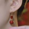 2025 Elegant Red Pearl Earrings: Modern Luxury for Winter