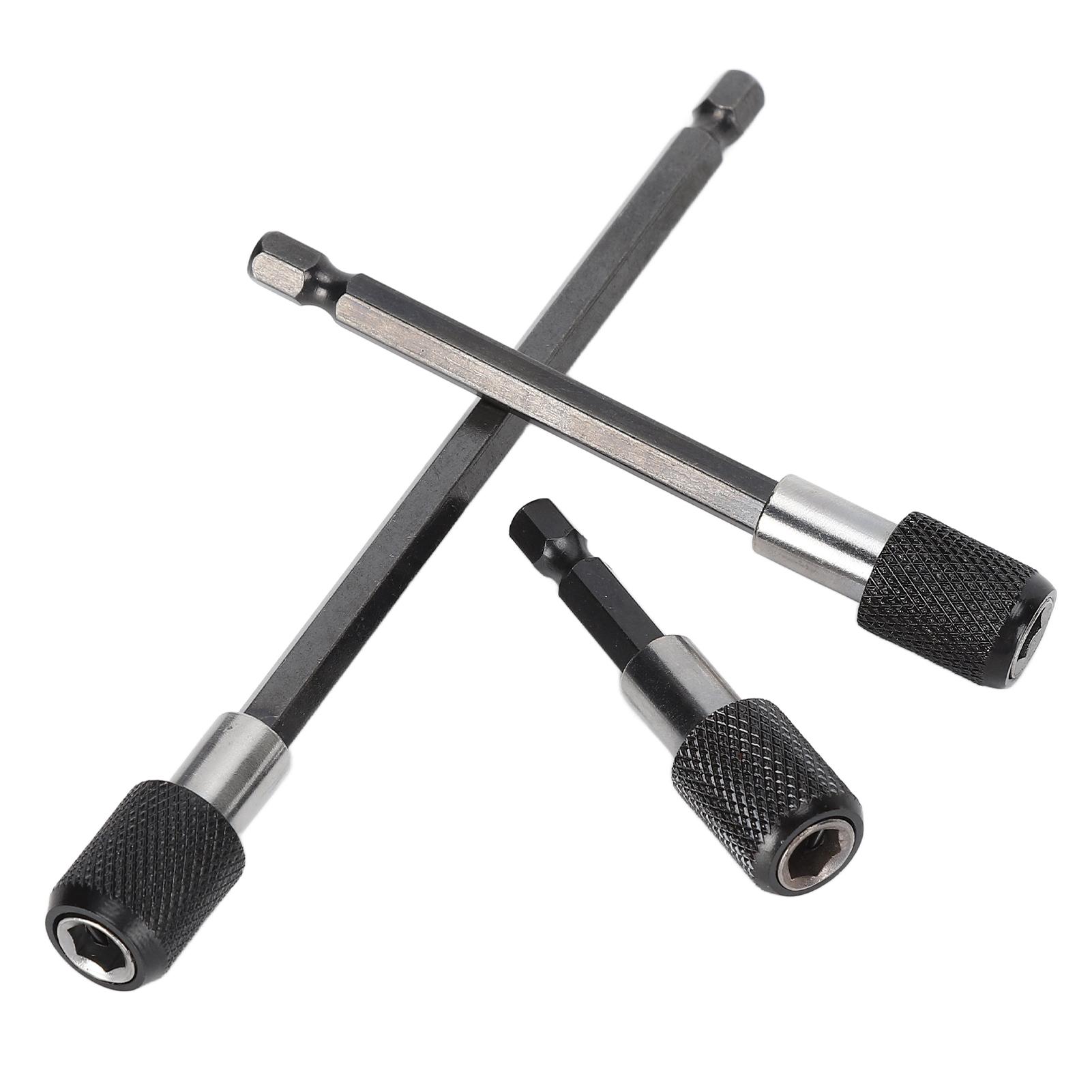 

3 шт. Адаптер удлинителя 1/4 дюйма шестигранный хвостовик быстросъемный магнитный патрон держатель биты для отвертки