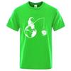 Summer Men High Quality T-shirt Blend Funny Design Astronaut Printing for Men Loose Top Cool Casual Tshirt Male Shirts