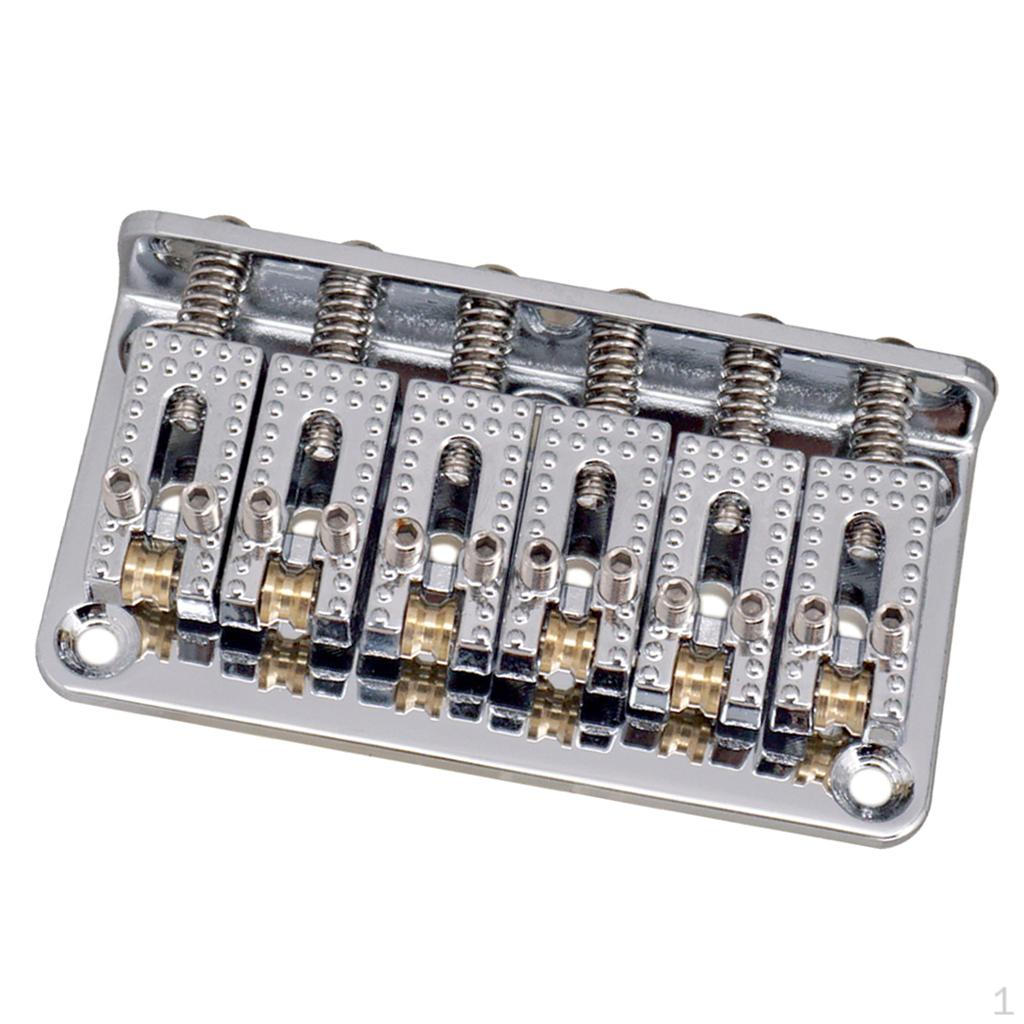 

Фиксированный бридж для электрогитары Hardtail серебряный