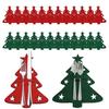 12Pcs Weihnachten Geschirr Halter Besteck Tasche Weihnachten Baum Besteck Taschen Abendessen Messer Gabel