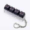 Mini Size Animals Printed Keycap Keychain Detachable Stress Relief Bag Pendant  Friends Gift