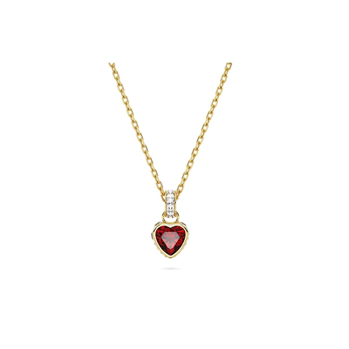 

Swarovski Chroma Heart Pendant Gold Tone Cubic Zirconia Necklace Women necklace 5648750 Without Gift Box