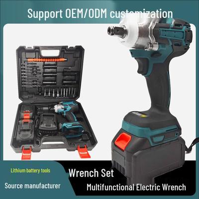 High-Power Cordless Impact Wrench: Multi-Function, High-Torque, Lithium Battery Powered for Auto Repair