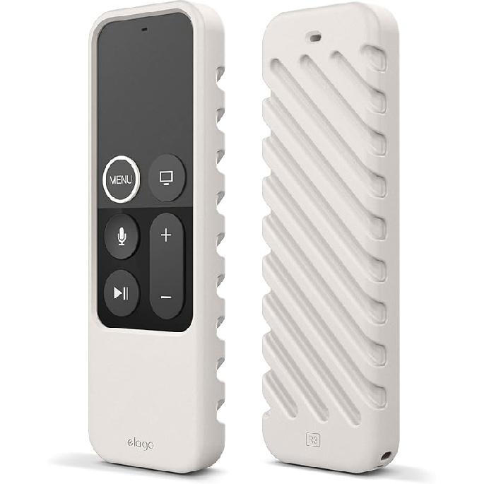 elago R3 Protective Case Compatible with Apple TV Siri Remote 1st Generation (Neon Yellow) - Extra Protection, Durable Silicone, Lanyard Included,
