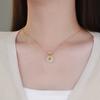 Hotan Jade Peace Buckle Necklace Simple New Chinese Style Guofeng Gift Girlfriend Collar Chain
