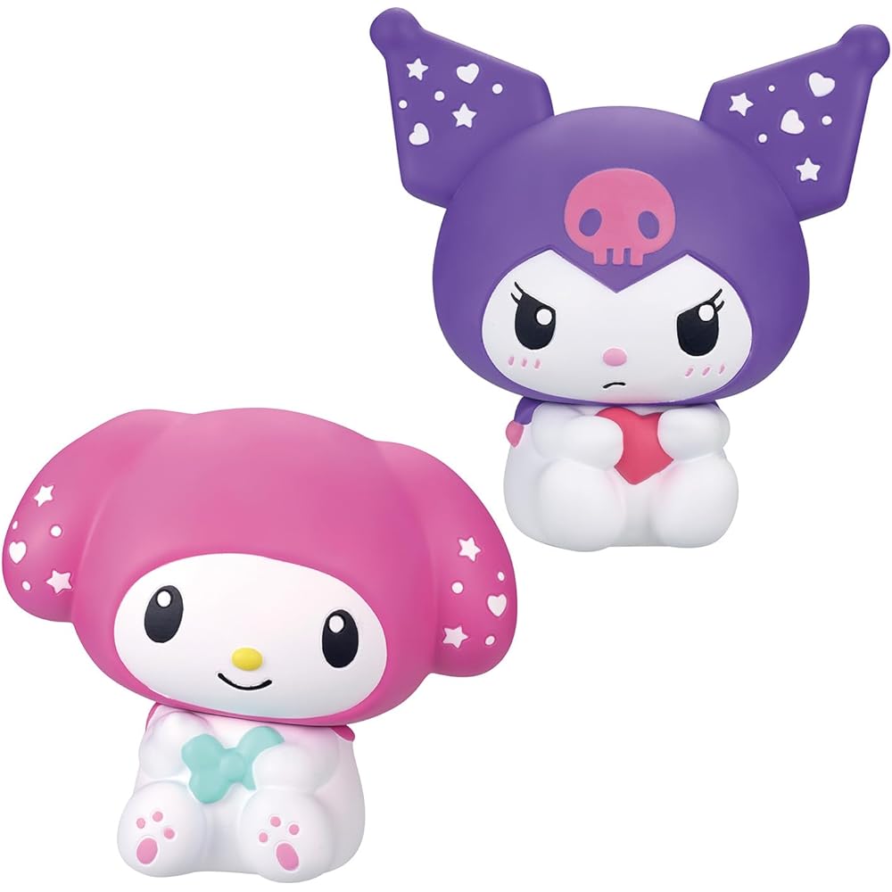 Bandai Sanrio Characters Sofmallow My Melody & Kuromi Anniversary Set Plush Toys