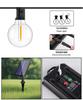 G40 Waterproof Solar LED String Lights - Outdoor, Drop-Proof, Remote-Controlled for Camping, Gardens, Weddings, and Christmas Decorating.