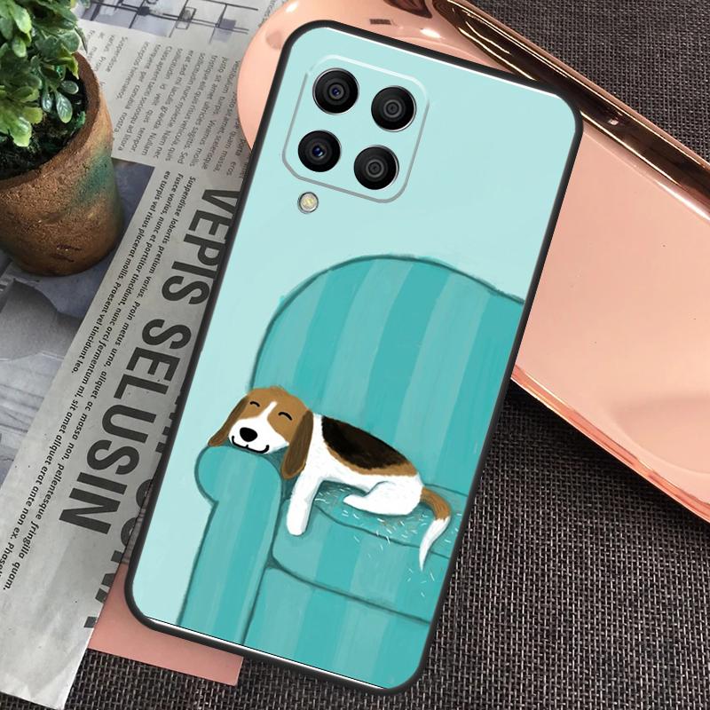 Beagle Puppy Dog Case For Samsung Galaxy M15 M55 M13 M23 M33 M53 M31 M51 M14 M34 M54 M20 M30s M12 M32 M52