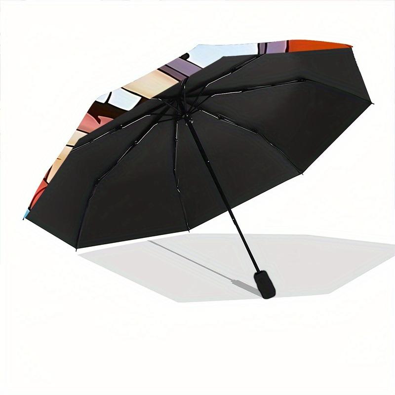 Rugrats Home Essential Cute Cartoon Umbrella, Portable Folding Umbrella Suitable for All Seasons A0821087