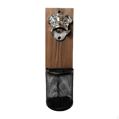 Bottle Opener for Wall Mount with Cap Collector Kitchen Tool Home Use Gift Idea