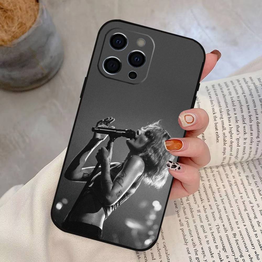 Singer Halsey Phone Case For iPhone 17, 16,15,14,13,12,11 Plus,Pro Max, Others Soft Black Cover