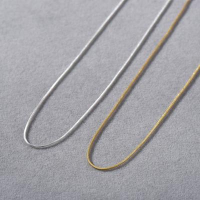 Eight-Faceted Extremely Fine And Minimalist Shiny Gold Thread Short Snake Chain Collarbone Chain Neck Chain Necklace