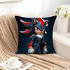Cool SSonics HHedgehog Pillow Case Square DoubleSided Sofa Cushion Cover Bedroom Bedside Pillow