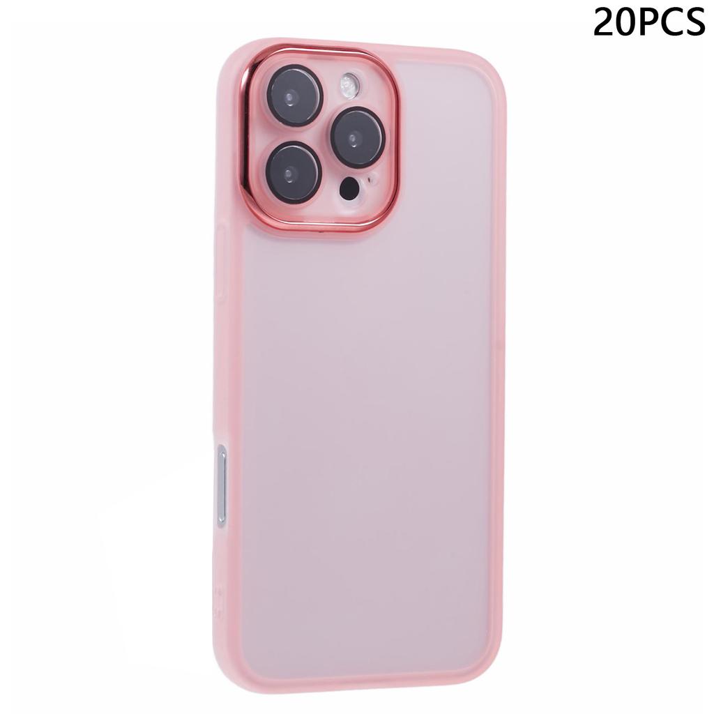 Bulk Purchasing 20Pcs For iPhone 16 Pro Max Case Electroplated Camera Frame TPU Phone Cover Precise Cutouts