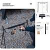 Mountain Fun Outdoor Folding Tripod Rack: Pot, Lamp & Storage Holder