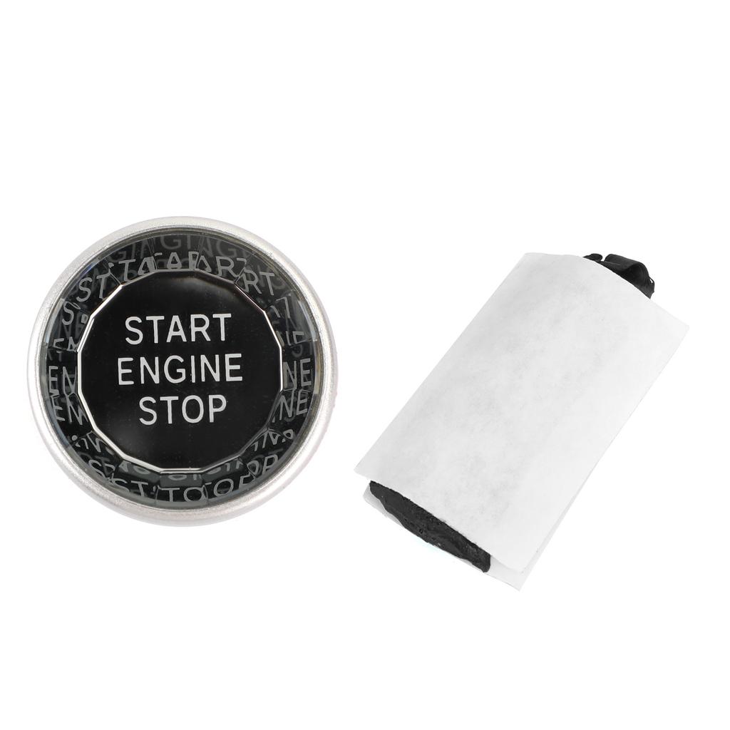 Silver Engine Button Knob Switch Decor Cover Fits For Jaguar XF XE F-Pace16-19