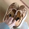 French Retro Straw Thick-soled Roman Sandals Women's 2025 Summer New Fashion Versatile Hollow One-word Sandals