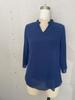 Women's Petal Sleeve Top Loose V-Neck Chiffon Shirt