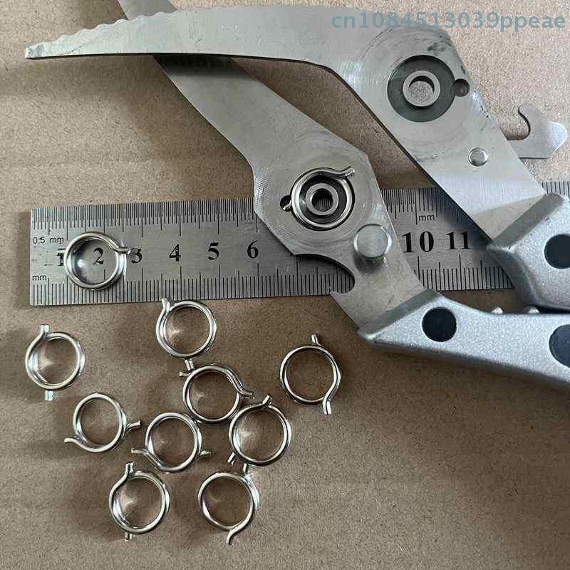 2 Pcs Chicken Bone Scissors Accessories Spring Wire Diameter 1.8mm Outer Diameter 15mm Nickel Plated Steel Torsion Spring