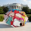 1 PC Automatic Folding Umbrella-Family Guy Pattern, Portable & Foldable Design with 8 Ribs, Christmas Birthday Gifts
