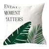 Office Chair Cushion Home Pillow Case Ins Plush Printed Pillow Case Green Plant Nordic Style Pillow