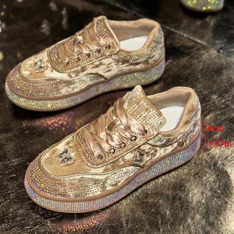 

Новые стильные повседневные спортивные туфли на толстой подошве с крупными ромбами, кроссовки «папины» 43 золотой