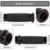 Motorcycle Black Hand Grips 1 Inch Handlebar Grips Universal for Touring Street Glide FLHX Bobber Chopper Cafe Racer